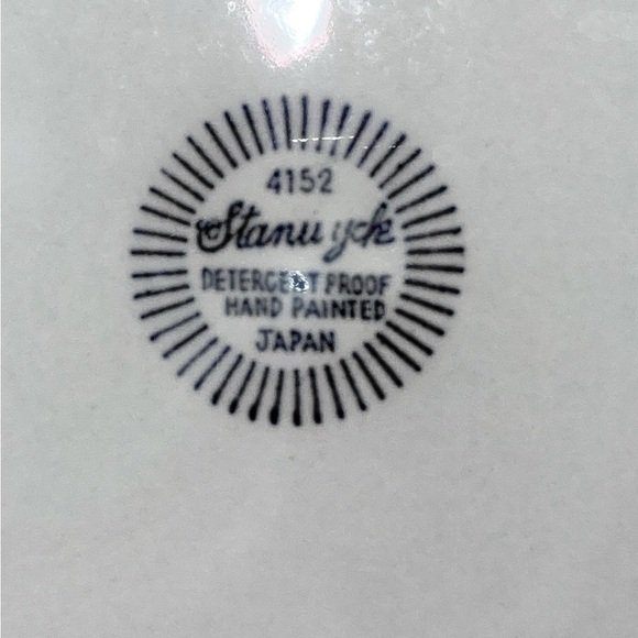 Vintage Stanwyck Daisy Stripe Service Platter - Picture 5 of 5